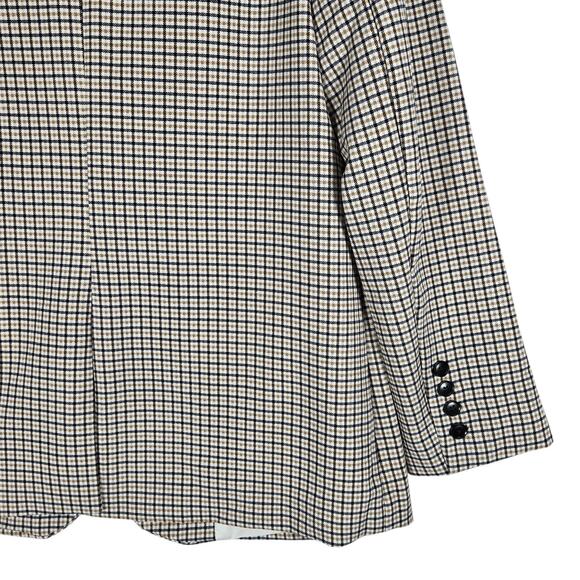Vince Camuto Plaid Blazer Womens Large NEW Checkered Single Button Lined Jacket - Picture 10 of 12